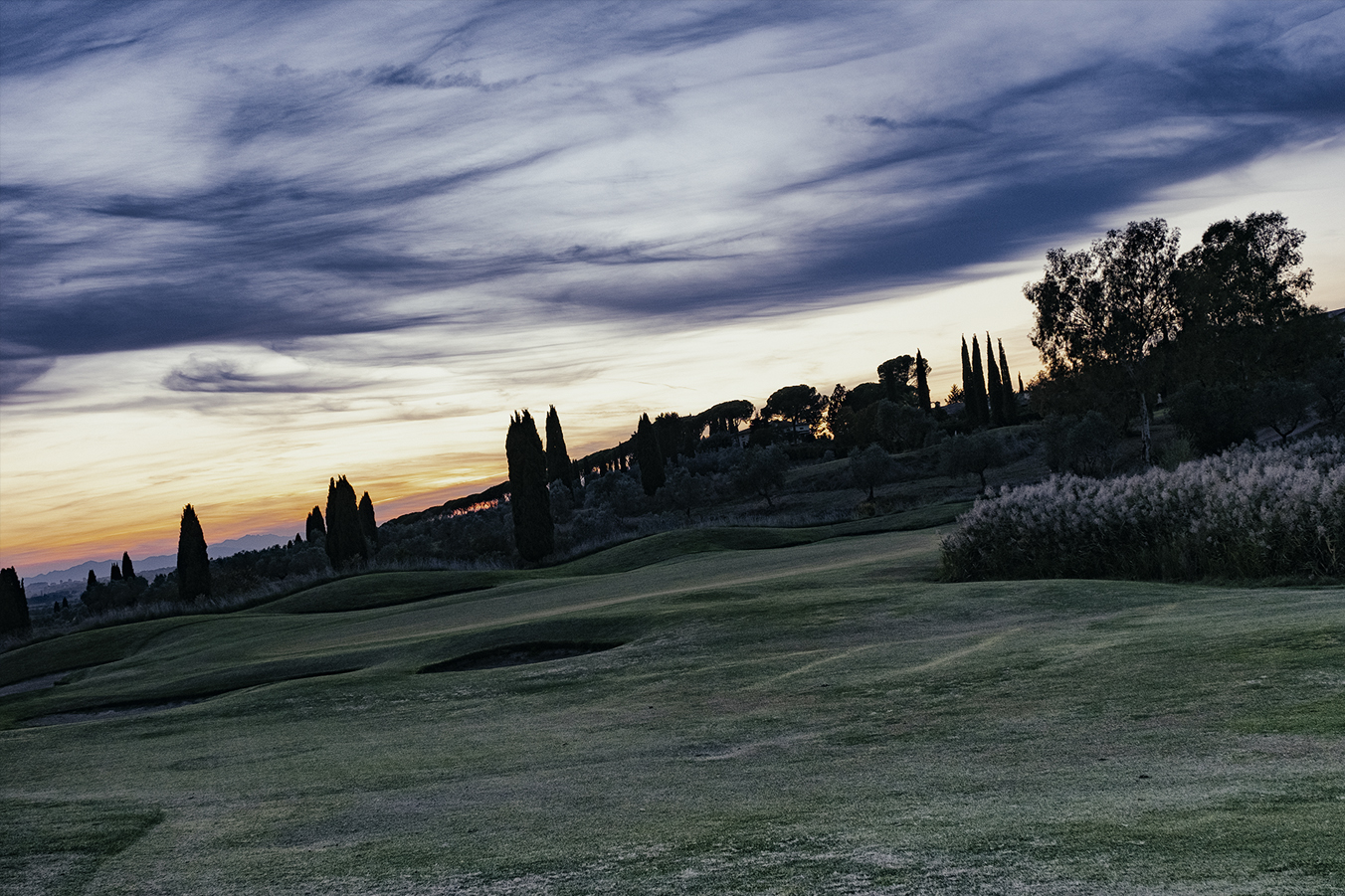 The day ends with the curtain falling